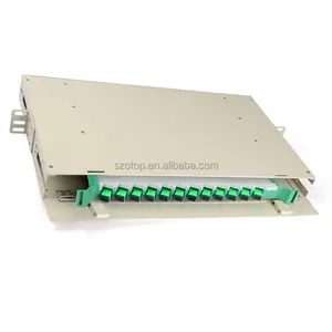 FTTH indoor/outdoor Fiber optic patch panel 12 port ODF optical distribution frame ODF 12 Core Wall Mount