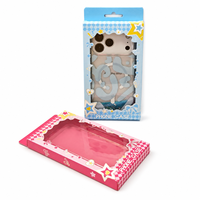 Boîte en papier Kawaii mignonne avec nœud étoile pour étui de téléphone, emballage de vente au détail personnalisé avec trou de suspension pour iPhone 18 Pro Max