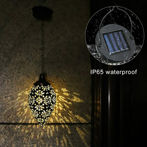 Lampada da Giardino Decorativa a Energia Solare, Luce Pendente in Ferro Battuto a Forma di <span class=keywords><strong>Margherita</strong></span>, Lampada LED per Proiezione su Recinzioni e Prati, Illuminazione a Risparmio Energetico - Product Image 5
