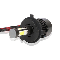 Système d'éclairage frontal LED COB S2 à faisceau unique quatre côtés 6000K 4000LM avec étanchéité IP67 pour montage universel