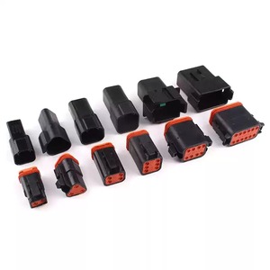 DT04-12PA-E004 12P Hình Chữ Nhật Backshell Kết Nối Nhà Ở Ổ Cắm Trong <span class=keywords><strong>D</strong></span>òng Miễn Phí Hệ Thống Treo Màu Đen - Product Image 5