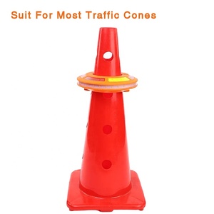 Luce Rotante Lampeggiante a <span class=keywords><strong>LED</strong></span> da Fabbrica per Cono Stradale, Faro Portatile di Sicurezza Stradale di Emergenza e Segnalazione di Ostacoli - Product Image 2