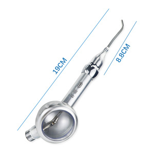 Pulidor de Aire Metálico Dental de 19 cm y 8.8 cm con Dispositivo Anti-Reflujo para Limpieza y Pulido Dental - Product Image 1