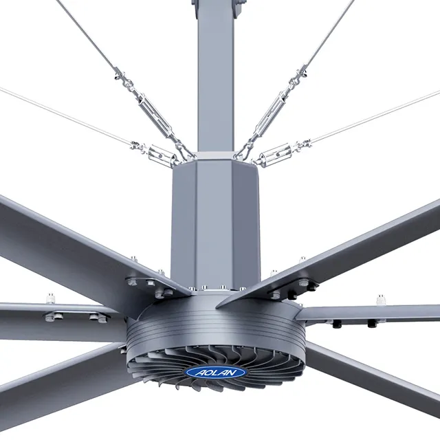 مراوح سقف عملاقة للاستعمال الصناعي 24 قدم 7.3 متر لمروجات التخزين أفضل مراوح للاستعمال في الأسواق