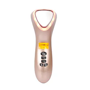 LED Terapia Caliente Fría Crioterapia Facial Lifting Vibración Masajeador Cara Spa Piel Salón de Belleza Máquina