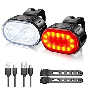 Đèn Led Xe Đạp Chống Nước Sạc USB Đèn Hậu Cảnh Báo Đèn Xe Đạp Trước Và Sau - Product Image 2