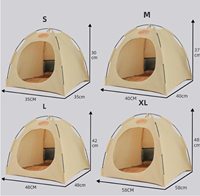 Maison pour animaux de compagnie confortable et portable, résistante à l'usure, tente pour animaux de compagnie, lavable, grand espace pour animaux de compagnie de petite et moyenne taille