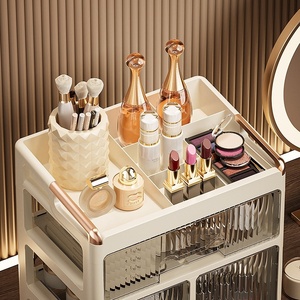 Boîte de rangement de bureau COIZY à tiroirs multicouches en PP transparent pour dortoir, <span class=keywords><strong>organisateur</strong></span> de fournitures scolaires et de livres pour étudiants, facile à utiliser - Product Image 3