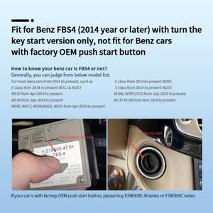 EASYGUARD Llave Inteligente Infrarroja con Arranque Remoto PKE, Entrada Pasiva sin Llave, Botón de Arranque para Mercedes Benz FBS4 con Arranque por Llave - Product Image 4