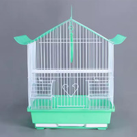Cage à oiseaux pliable classique et moderne en acier inoxydable 304 coloré pour canaris, cailles, agapornis, perruches et logement pour animaux de compagnie