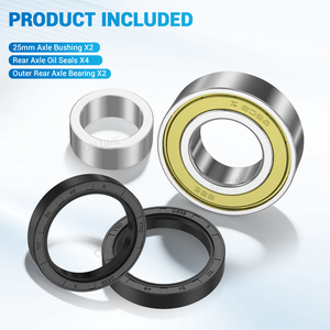 Kit de 2 roulements de direction arrière <span class=keywords><strong>Alex</strong></span> et joints d'huile pour voiturette de golf électrique Club Car DS/Precedent 1986-2014 1011291 1014207 1013794 - Product Image 4