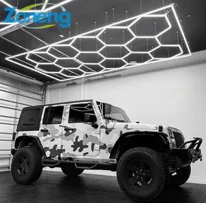 Hot Sell Hexagon Led Car Detailing Light High Quality Hex Garage Workshop Light Custom OEM