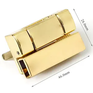 चमड़े के हैंडबैग की सजावट के लिए हाई क्लास मेटल पासवर्ड लॉक - Product Image 1