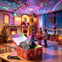Éclairage décoratif de Noël, lumière disco DJ, projecteur LED à 60 motifs avec télécommande pour décorations de fêtes | YSH