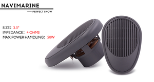 ลำโพงสเตอริโอสำหรับเรือขนาด 2.5 นิ้ว รุ่น H103 12V IP66 กันน้ำ สีขาว สำหรับเรือ สปา สระว่ายน้ำ ยานพาหนะ เจ็ทสกี ATV - Product Image 3