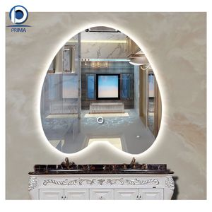 Hiện đại thân thiện với môi phòng tắm thông minh gương thép khung dẫn ánh sáng thông minh với thời gian hiển thị nhiệt độ treo tường - Product Image 1