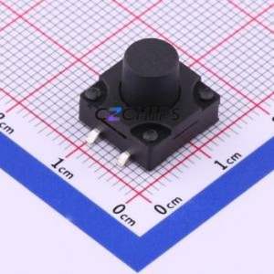 TS-1011S-A14B3-D2 Tactile Switch SMD-4P,12x12mm Switch Single Pole Single Throw Round Button 2.5N Vertical Mount - Product Image 1