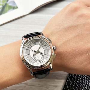 Montre de luxe haut de gamme pour homme, en acier, avec verre saphir, mouvement automatique mécanique, style business, motif crocodile en alliage. - Product Image 5