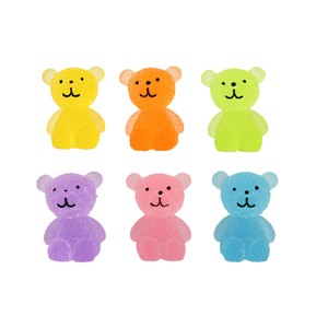 Figuras de Resina de Osos Brillantes en la Oscuridad, Estilo Arcoíris, para Manualidades, Decoración del Hogar, Joyería y Accesorios - Product Image 5