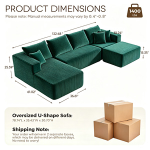Sofá-Cama Nuvem Comprimido a Vácuo em Estoque nos EUA, Conjunto de Sofá Comprimido para Sala de Estar, Móveis para Casa - Product Image 6