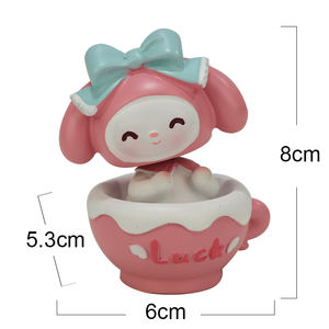 Conejito bonito superbonito personalizado utilizado como decoración del hogar, juguetes para niños, regalos de cumpleaños para niños, artesanías de resina, fabricante de resina - Product Image 2