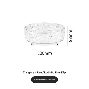 Boîte de rangement cosmétique en plastique écologique rotative <span class=keywords><strong>à</strong></span> 360° <span class=keywords><strong>à</strong></span> texture glacée pour bijoux, soins de la peau, parfums et organisation quotidienne de la coiffeuse - Product Image 5