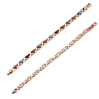 Pulsera Antiestática Vintage con Forma de Pez Pequeño, Estilo Nuevo, Versátil, Turquesa, Magnética, Anti-fatiga, Ajustable, Energética