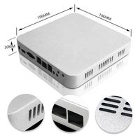 Boîtier de projet électronique pour mini PC industriel, boîtier personnalisé en alliage d'aluminium extrudé CNC, ensemble de boîtiers pour mini ordinateur de bureau