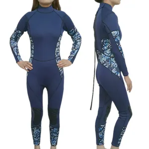패션 디자인 성인 여성 3mm 5mm 백 지퍼 다이브 습식 수트 원피스 네오프렌 서핑 잠수복
