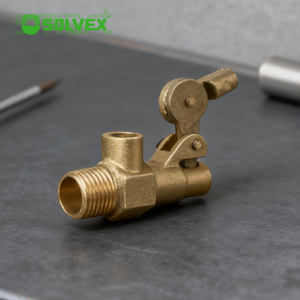 SOLVEX Messingkörper-Kugelventil 1/<span class=keywords><strong>2</strong></span> 3/4 Hydraulischer Manueller Wasserstandsregler Gas-Kugelventil mit Außengewinde und Innengewinde - Product Image 6