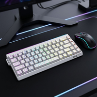 Clavier mécanique filaire USB Type-C rétroéclairé RGB à 68 touches avec interrupteurs magnétiques pour ordinateur de bureau, ordinateur portable, jeux