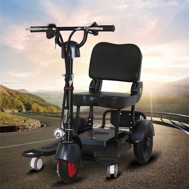 Lightweight Foldable Small Mobility Scooters 3 Wheel Electric Disabled Scooter for Handicapped Person