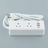 Multiprise britannique standard avec plusieurs prises BS et interrupteurs, portable pour la charge sur ordinateur de bureau à domicile