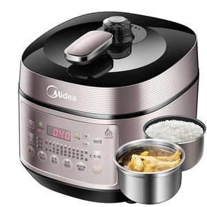Cuisinière à pression électrique Midea 5L avec cuve intérieure en acier inoxydable, cuiseur à riz intelligent IH tout-en-un, contrôle automatique par micro-ordinateur - Product Image 5