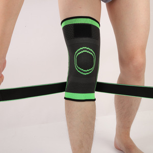 Genouillères de compression élastiques personnalisées avec logo pour le sport en plein air – Manchon de soutien tricoté pour le genou – Vente en gros - Product Image 2