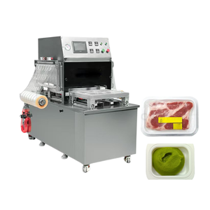 Equipo Industrial de Envasado Continuo en Bandeja de Alta Barrera con Atmósfera Modificada para Jamón <span class=keywords><strong>Serrano</strong></span>, Pollo Asado y Picanha Ayam Bakar - Product Image 1