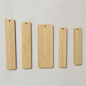Marcapáginas de Madera Personalizado de Venta Caliente, Logotipo Cortado con Láser, Artesanía de Madera, Color Bambú - Product Image 1