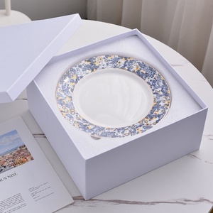 Luxury Porcelain Blue Drinking ware <b>Set</b> cup and saucer Plates for Weddings Gifts - Product Image 6