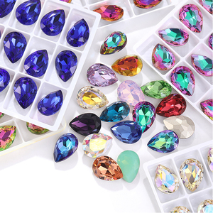 คริสตัลเซลิน่า K9 หลากสีทรงหยดน้ำ ประดับเพชรสำหรับเครื่องประดับเสื้อผ้า ตกแต่งเล็บ รองเท้า หมวก กระเป๋า <span class=keywords><strong>ชุด</strong></span>แต่งงาน - Product Image 1