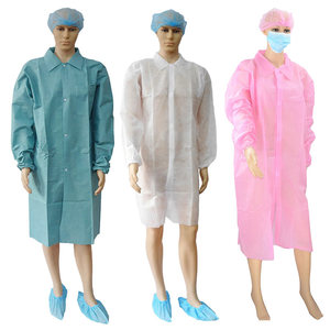 Batas <span class=keywords><strong>de</strong></span> Laboratorio Médicas Quirúrgicas Desechables <span class=keywords><strong>de</strong></span> Tela No Tejida, Unisex, Color Azul Oscuro, para <span class=keywords><strong>Trabajo</strong></span> <span class=keywords><strong>de</strong></span> Seguridad, Venta al Por Mayor - Product Image 5