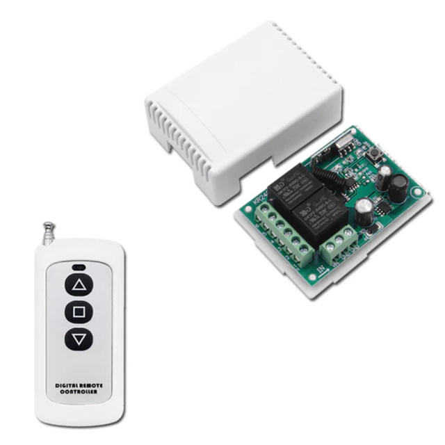 QIACHIP KR2402A RF 433MHZ DC6V 9V 12V 24V 30V 2CH Wireless Remote Control Switch 10A Relay Dry Contact Circuit 433MHz