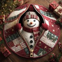 Tapis de Noël en velours cristal, effet 3D, résistant aux plis, tapis de sol pour les fêtes