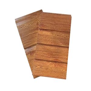 Revestimiento de Paredes Exteriores, Paneles de Metal de Aluminio para Fachadas, Paneles de Revestimiento de Espuma de Poliuretano con Relieve de Madera - Product Image 1