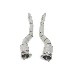 Para 2012 + <span class=keywords><strong>Ferrari</strong></span> <span class=keywords><strong>FF</strong></span> 6.3L <span class=keywords><strong>V12</strong></span> T304 Acero inoxidable CON PROTECCIÓN TÉRMICA Bajante Producto Ecnal - Product Image 1