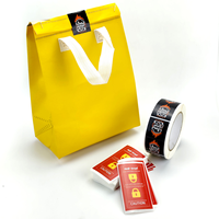 Étiquette de sécurité personnalisée pour emballage alimentaire, sac de livraison, boîte à emporter, impression d'emballage alimentaire, autocollant en papier adhésif jetable imperméable