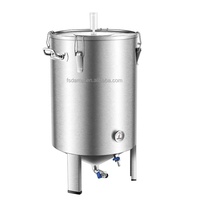 Cuve de Fermentation Conique en Acier Inoxydable 30 60 70 100L pour Brassage Maison, Fût de Stockage Kit de Fermentation Vinicole