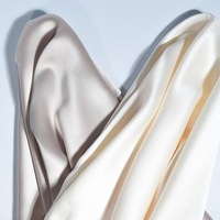 Tissu satiné uni biologique ACE69% V31% au toucher doux pour robe, jupe et chemise pour femmes en printemps, été et automne