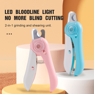 Ciseaux à ongles pour animaux de compagnie en acier inoxydable portables rechargeables à LED pour chiens et chats - Product Image 2