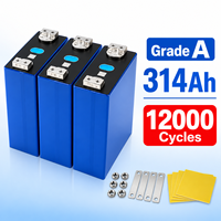 Sel Baterai Prismatik LiFePO4 GOTION 3.2V 314Ah Grade A Baru 12000+ Siklus Daya Tinggi untuk Penyimpanan Energi Surya ESS BESS