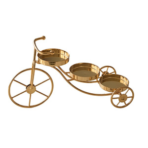 Iron Bicycle Candle Holder Set For Home Decoration Nordic Style Romantic Table Centerpiece With Three Candles - Product Image 5